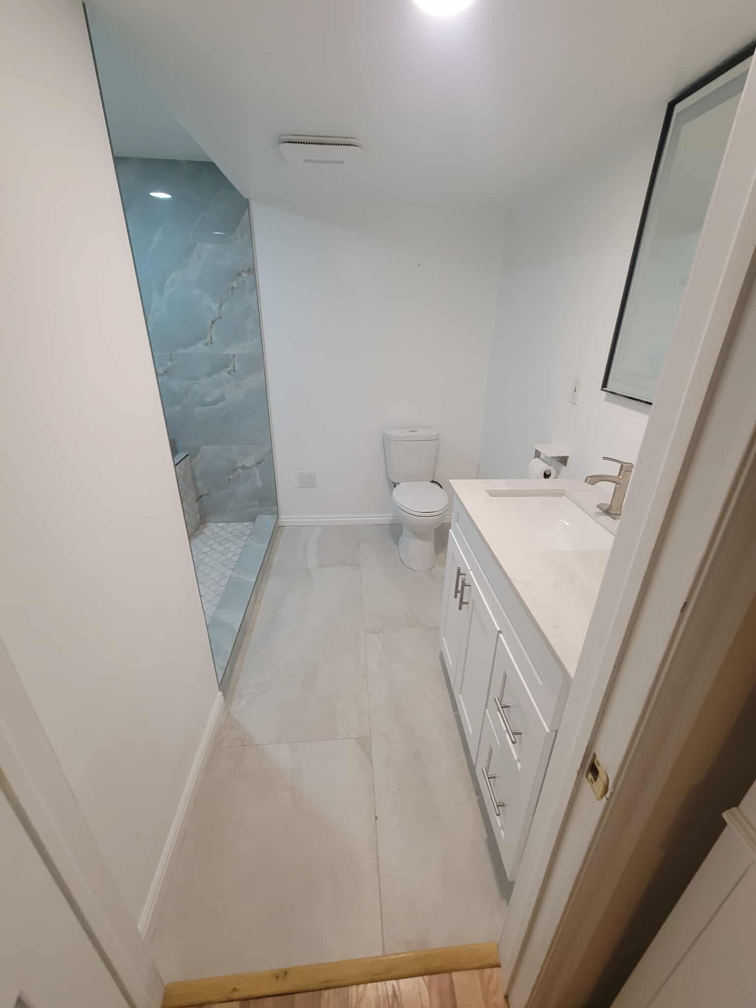 Blue Marble Bathroom